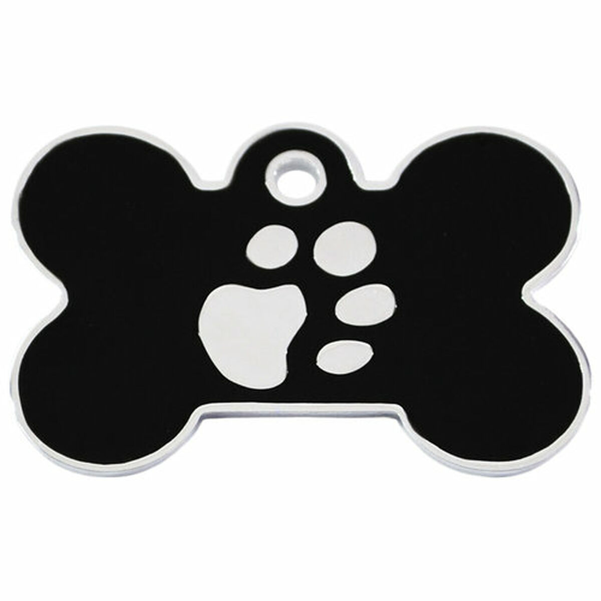Identification plate for collar Imarc Bone Black Silver, view 2