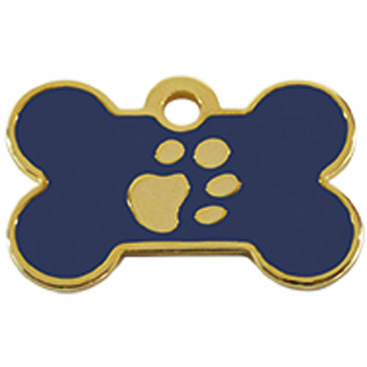 Identification plate for collar Imarc Blue Golden Bone Aluminium, view 2