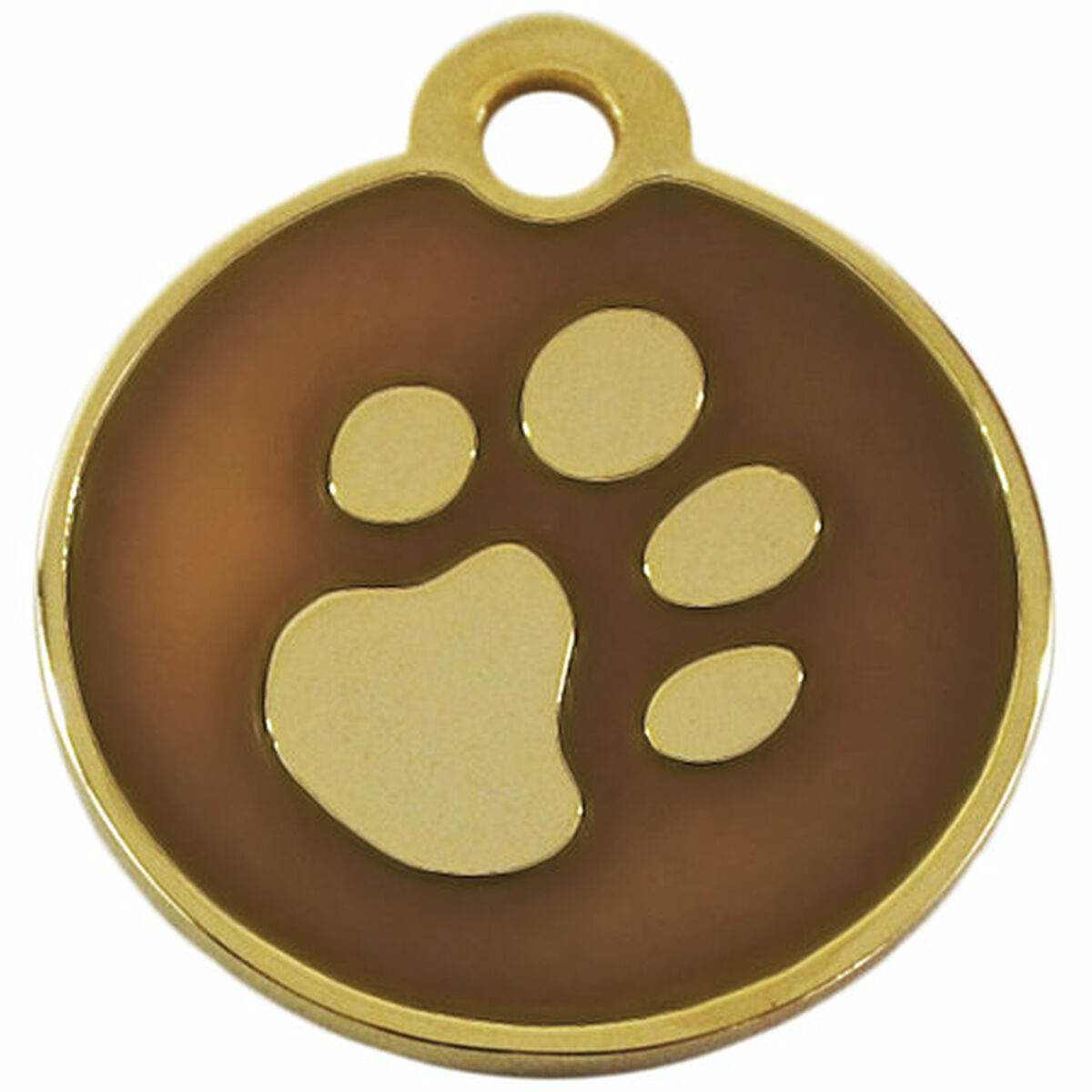 Identification plate for collar Imarc Circle Brown Golden, view 2
