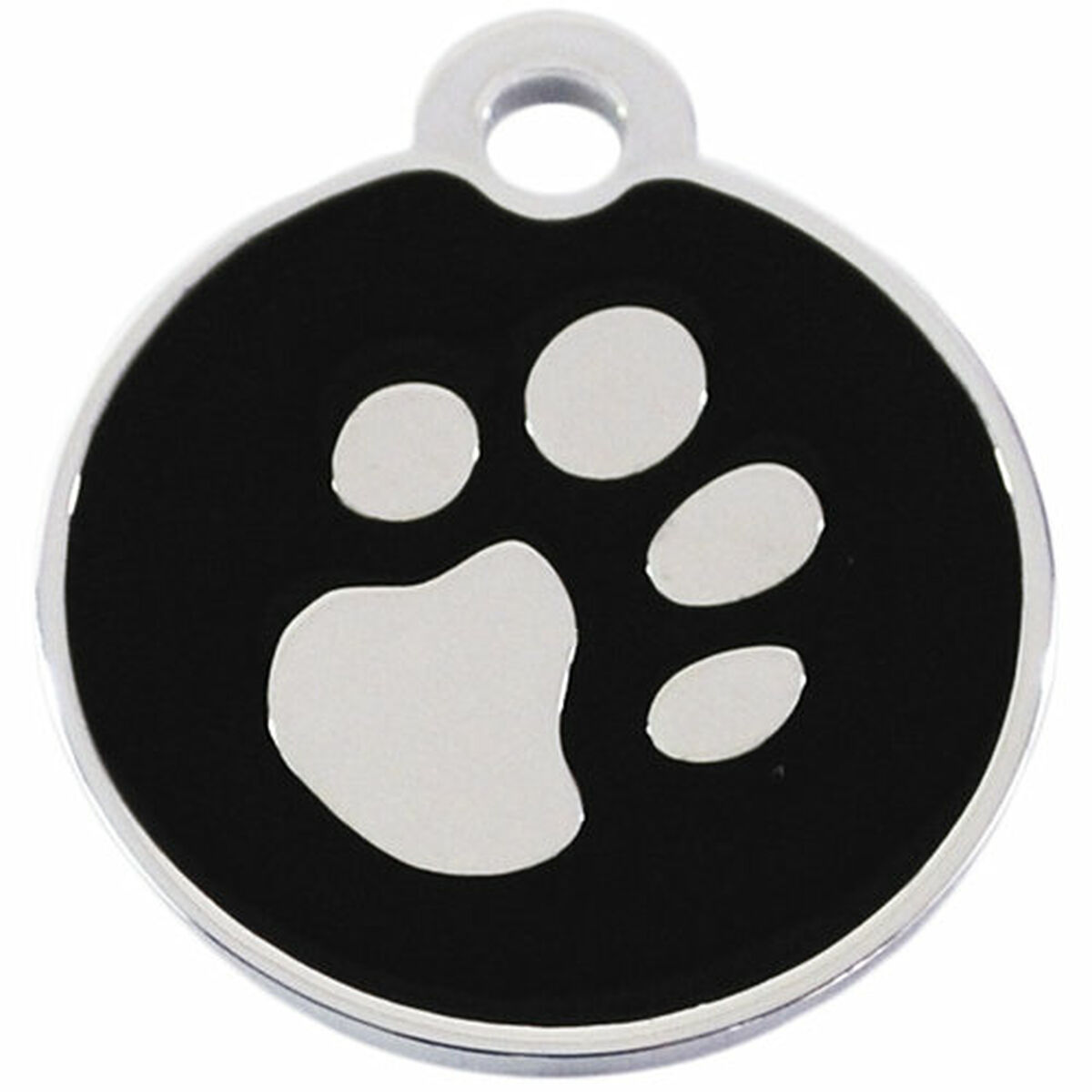 Identification plate for collar Imarc Circle Black Silver, view 2