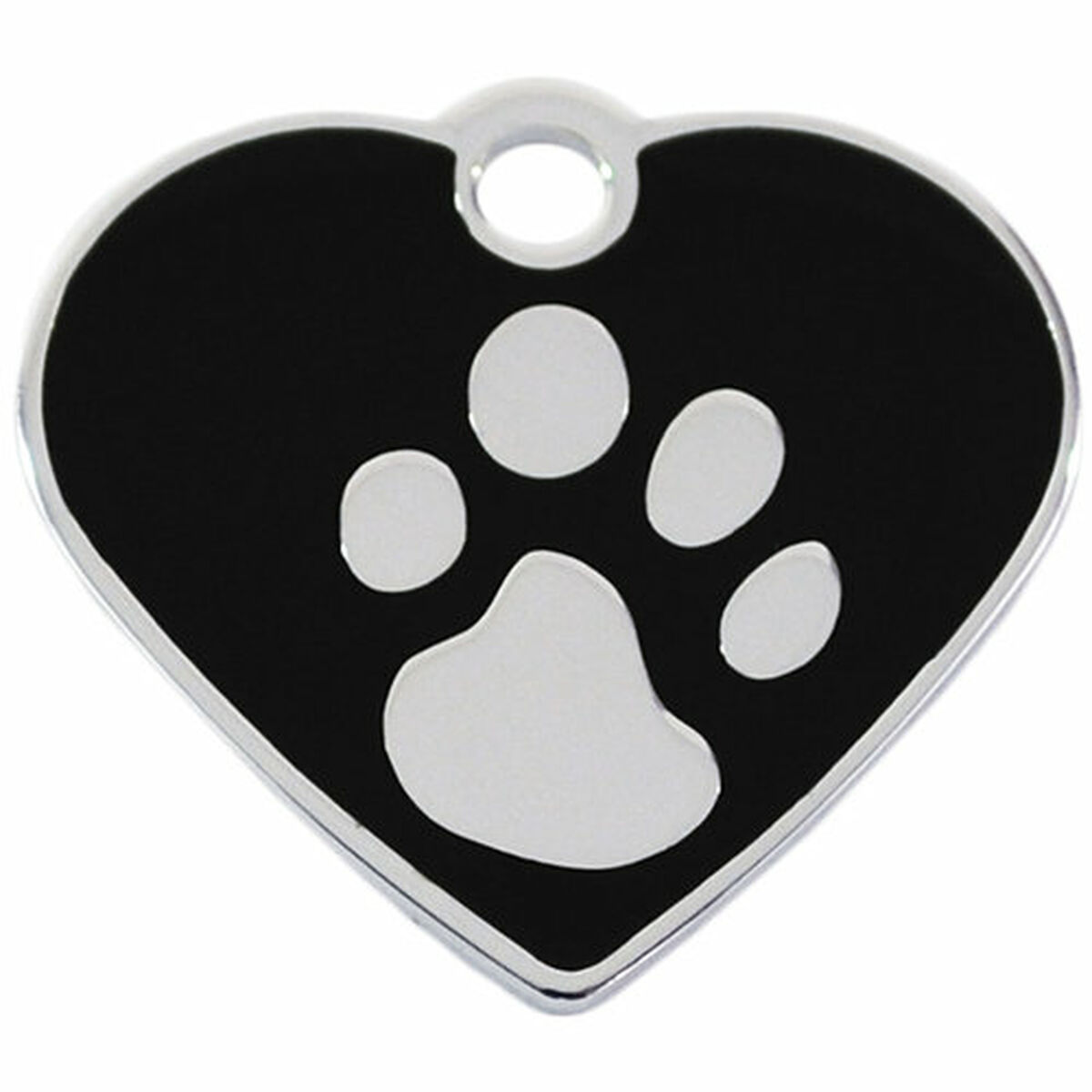 Identification plate for collar Imarc Heart Black Silver, view 2