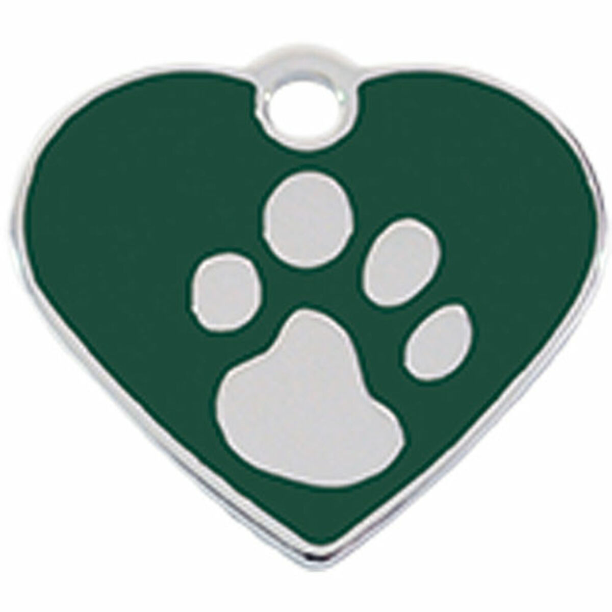 Identification plate for collar Imarc Heart Green Silver, view 2