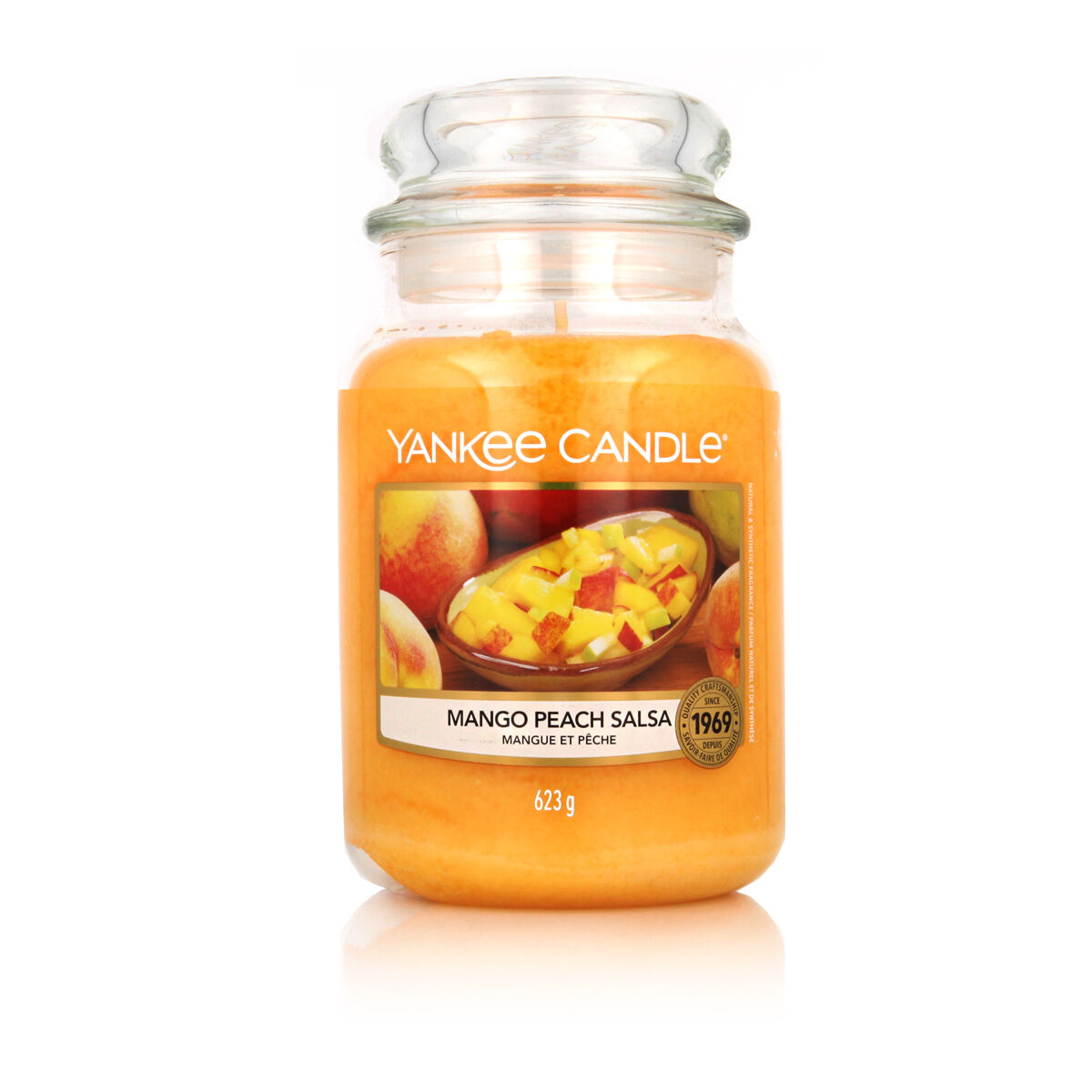 Bougie Parfumée Yankee Candle Mango Peach Salsa 623 g