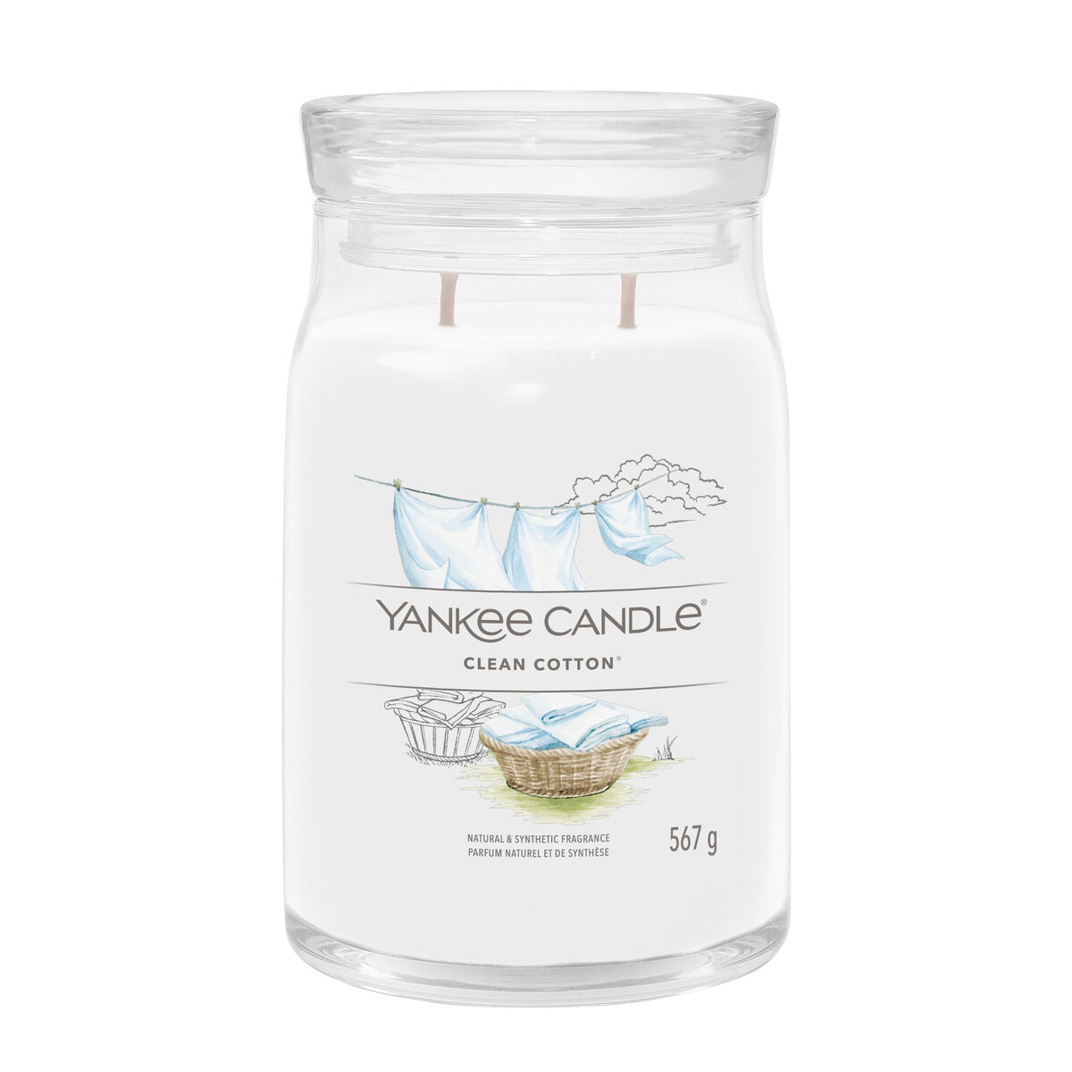 Bougie Parfumée Yankee Candle Clean Cotton 567 g