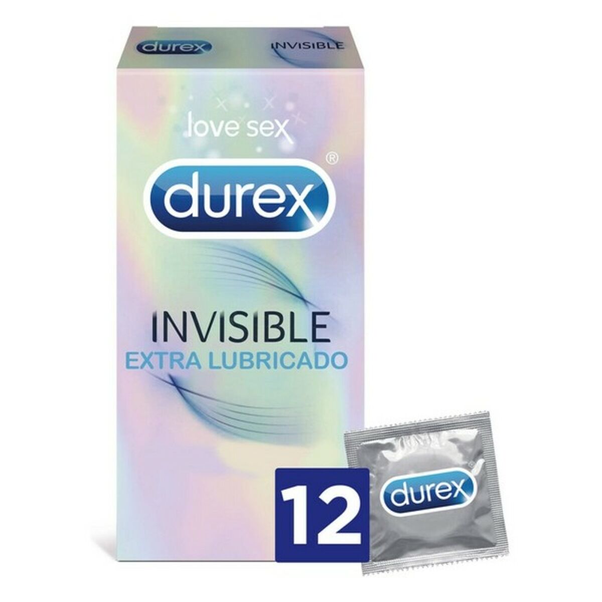 Invisible Extra Lubricated Condoms Durex (12 uds)