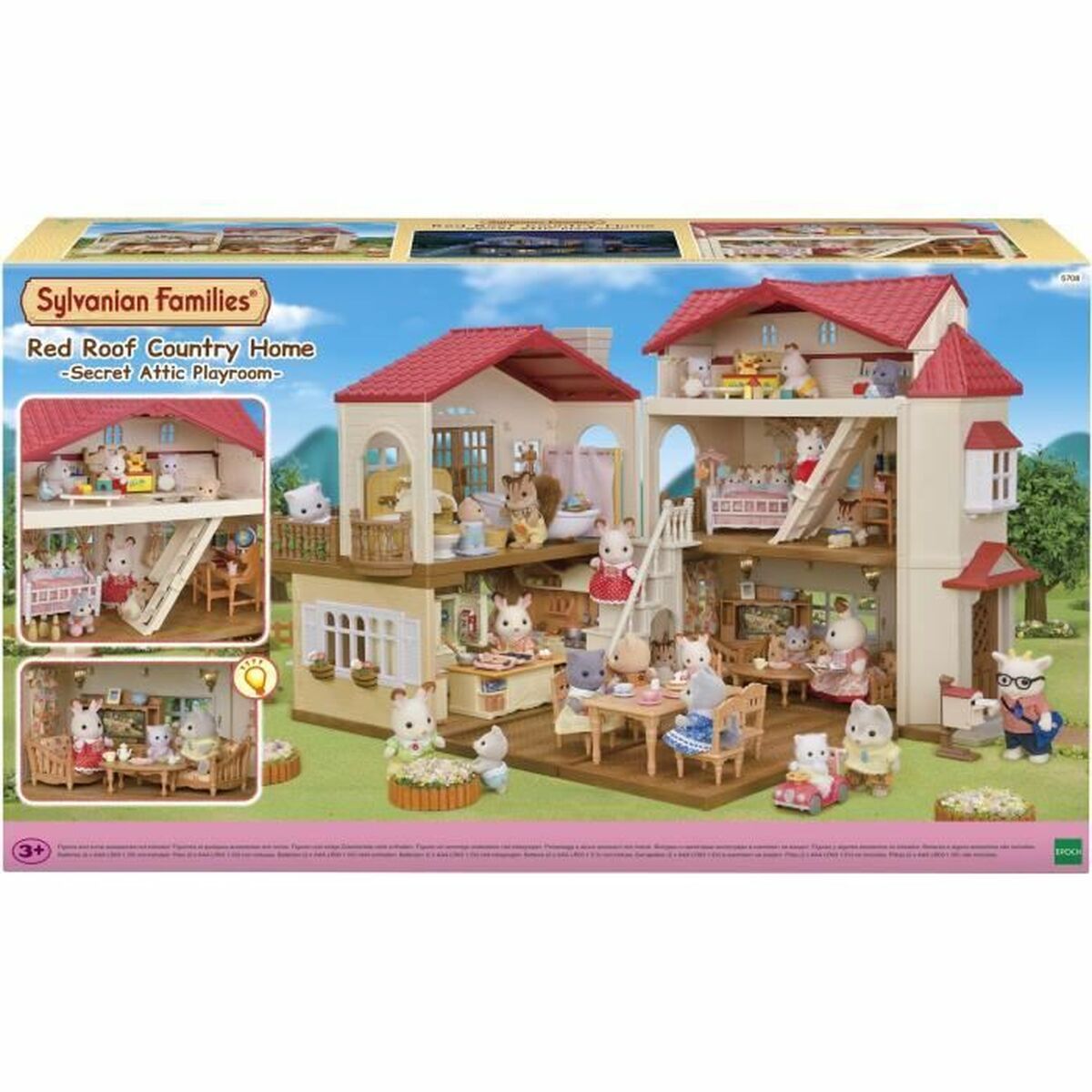 Playset Sylvanian Families Red Roof Country Home Maison miniature Lapin