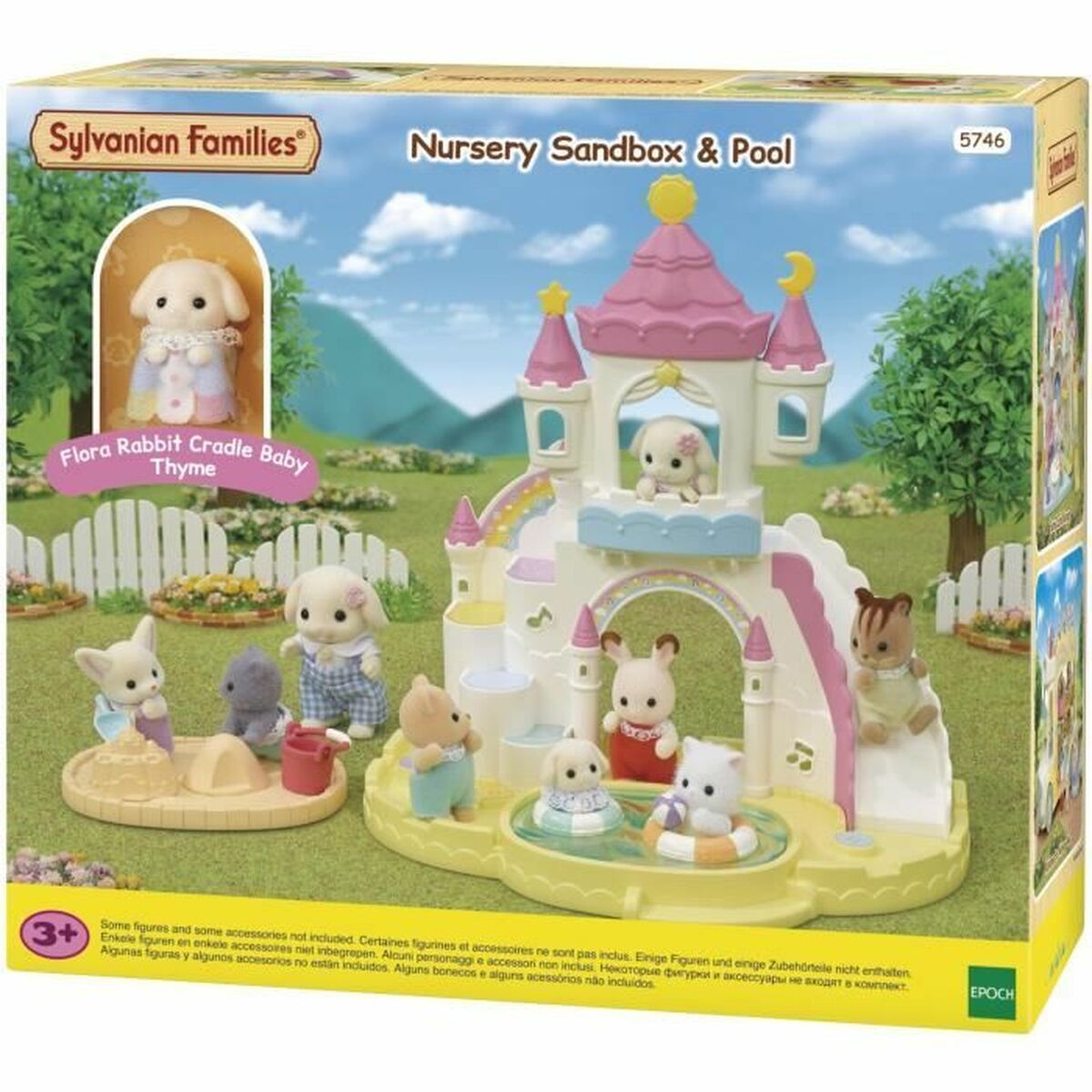Ensemble de jouets Sylvanian Families 5746 Nursery sandbox & Pool Plastique