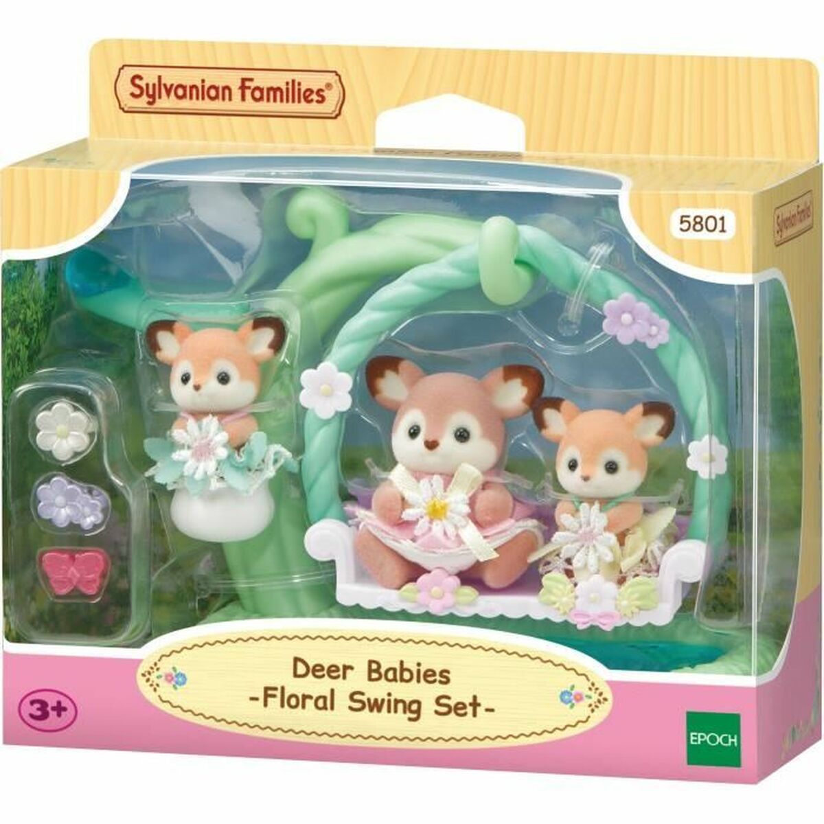 Αρθρωτό Σχήμα Sylvanian Families Ciervo bebé y columpio Zώα