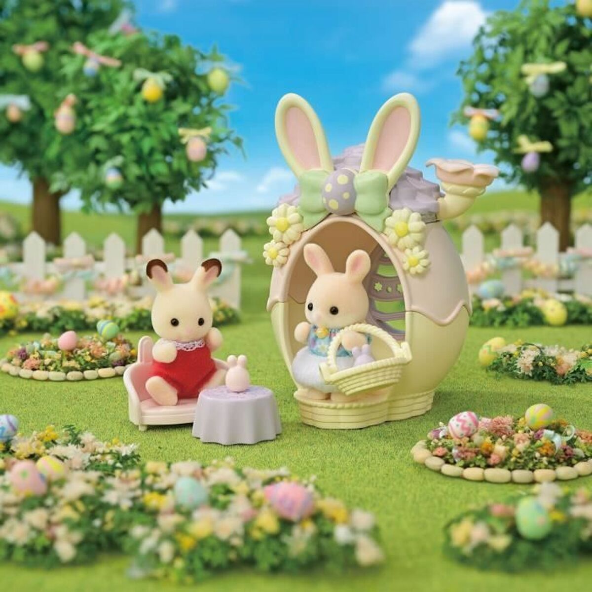 Set Poppen Sylvanian Families El escondite del huevo - 5802 14 x 9 x 16 cm 14 Onderdelen