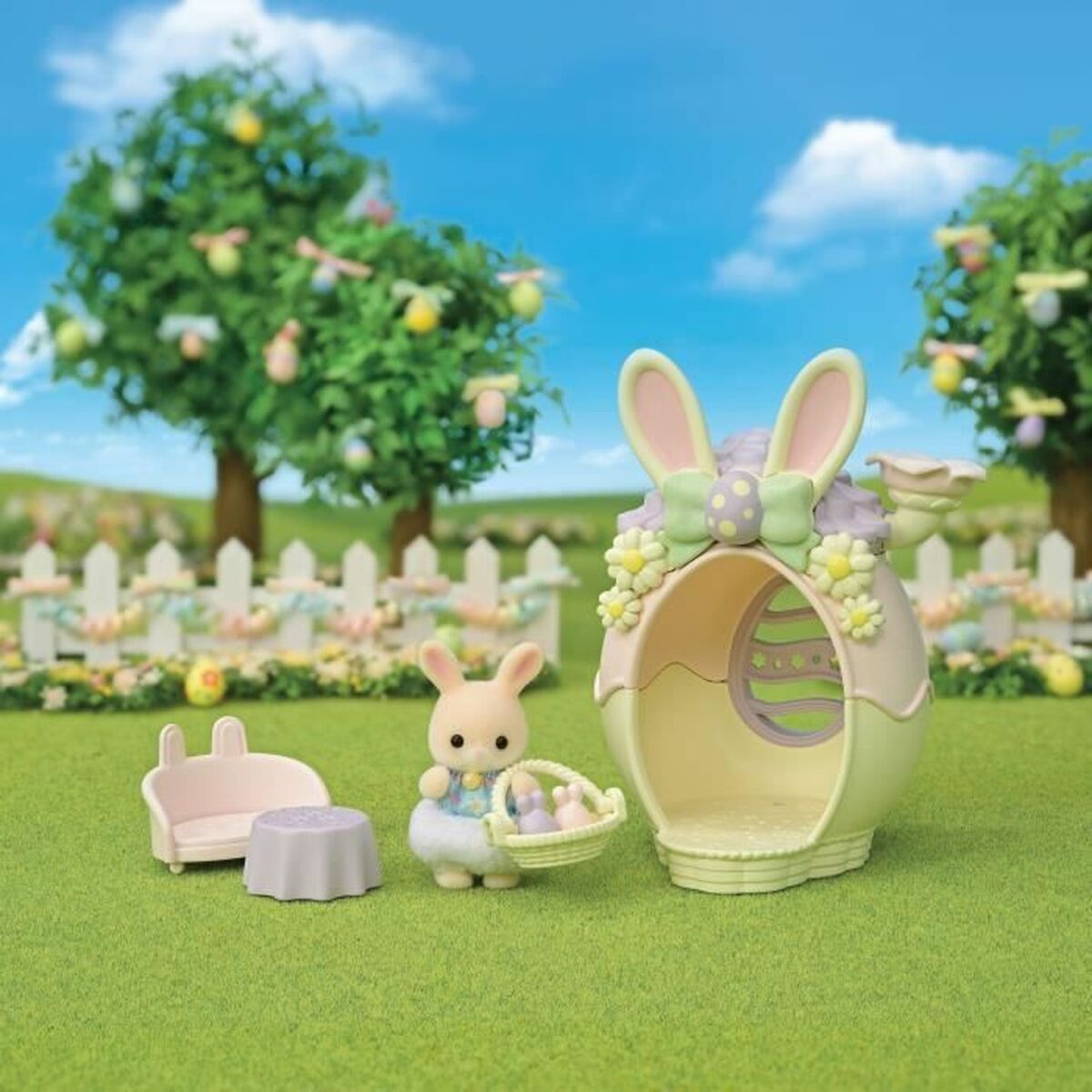 Set Poppen Sylvanian Families El escondite del huevo - 5802 14 x 9 x 16 cm 14 Onderdelen