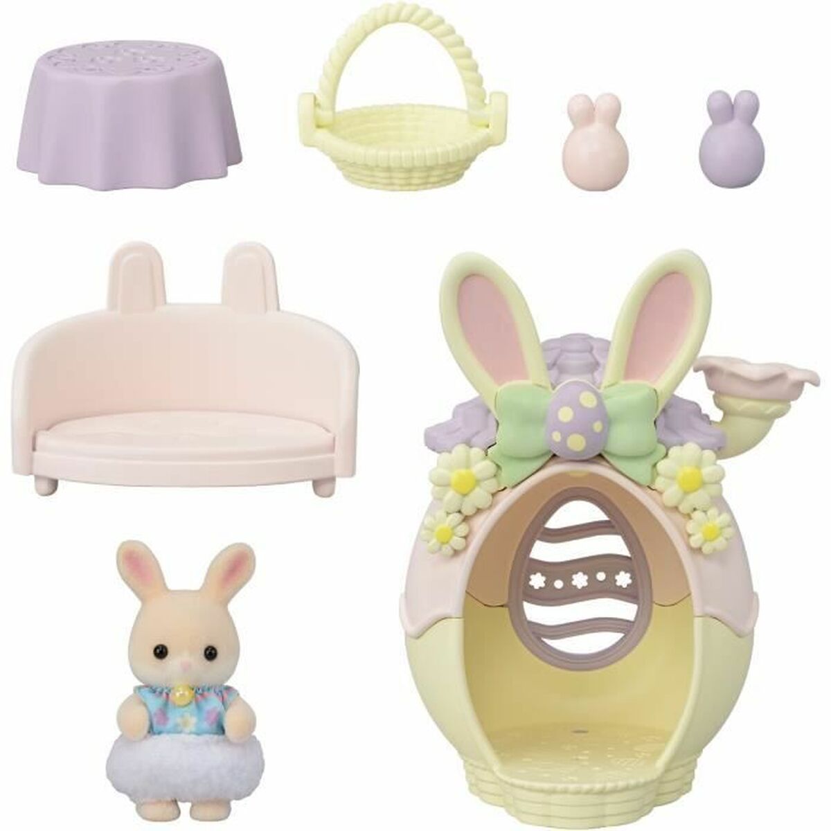 Set Poppen Sylvanian Families El escondite del huevo - 5802 14 x 9 x 16 cm 14 Onderdelen