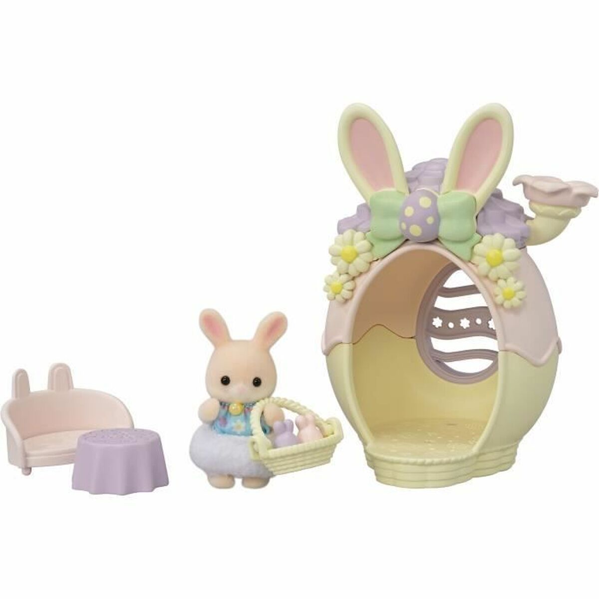 Set Poppen Sylvanian Families El escondite del huevo - 5802 14 x 9 x 16 cm 14 Onderdelen