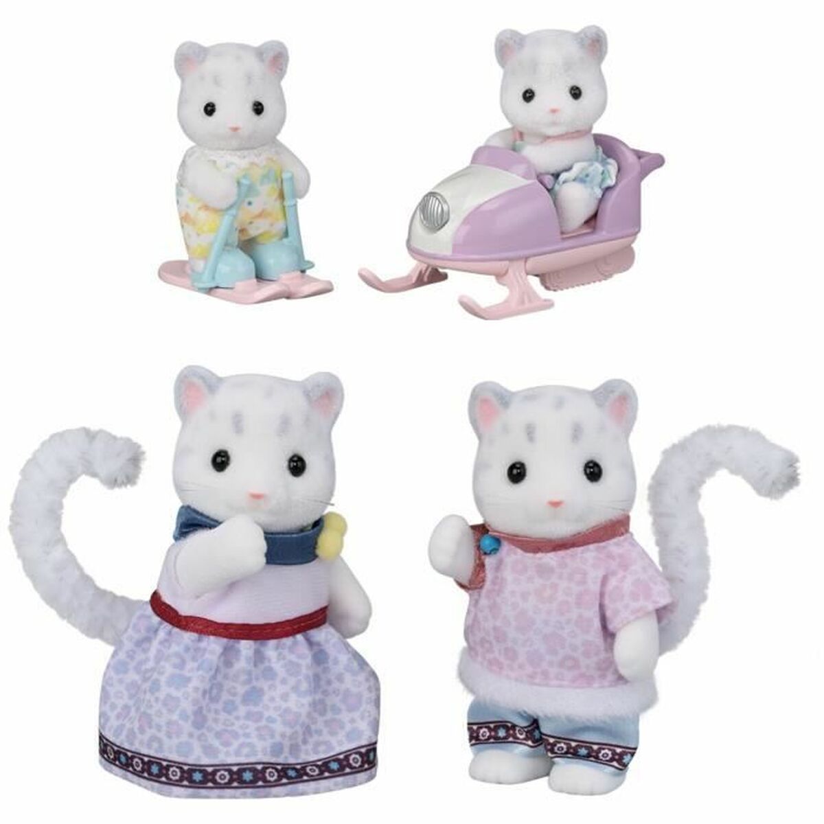 Playset Sylvanian Families Snow Leopard Family Πολύχρωμο