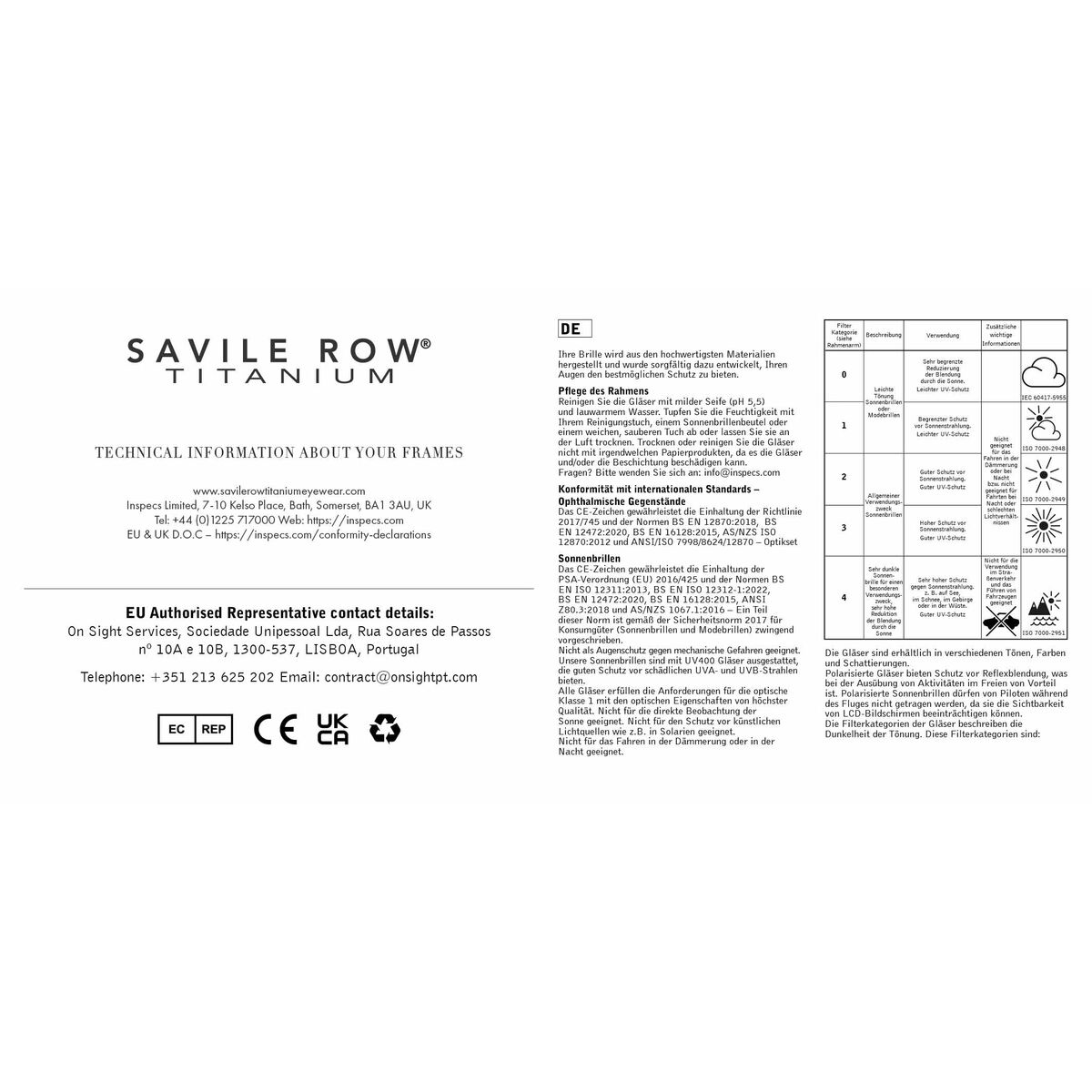 Heren Brillenframe Savile Row SRO-001 55005