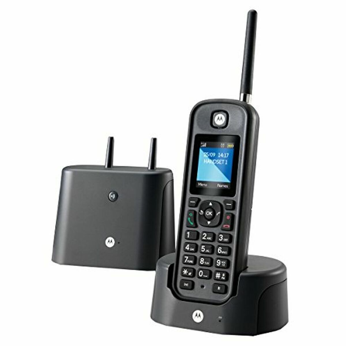 Trådløs telefon Motorola MOTOO201NO Sort