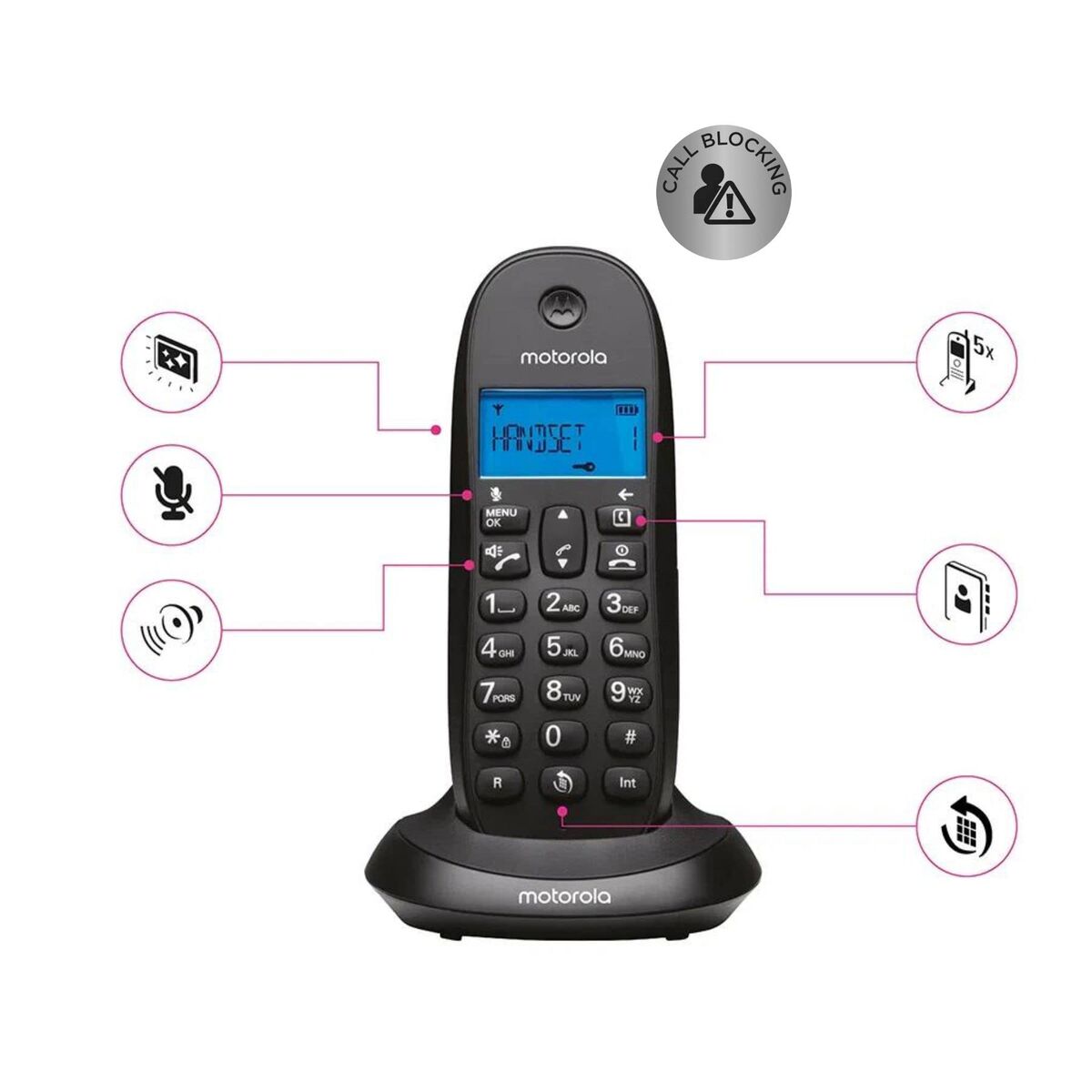 Bild von Wireless Phone Motorola 107C1001CB+ Black (Refurbished A)