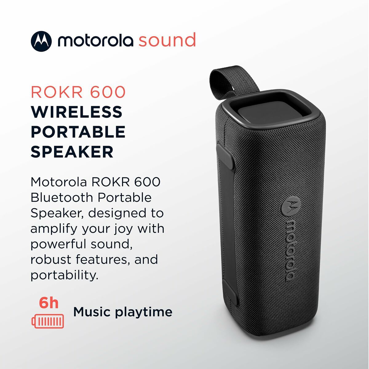 Picture of Portable Bluetooth Speakers Motorola ROKR 600 30 W Black