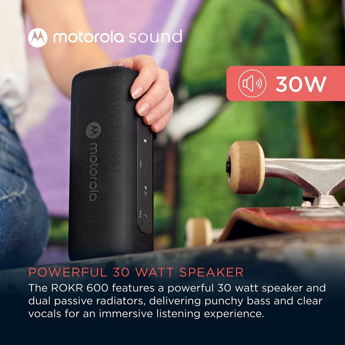 Picture of Portable Bluetooth Speakers Motorola ROKR 600 30 W Black