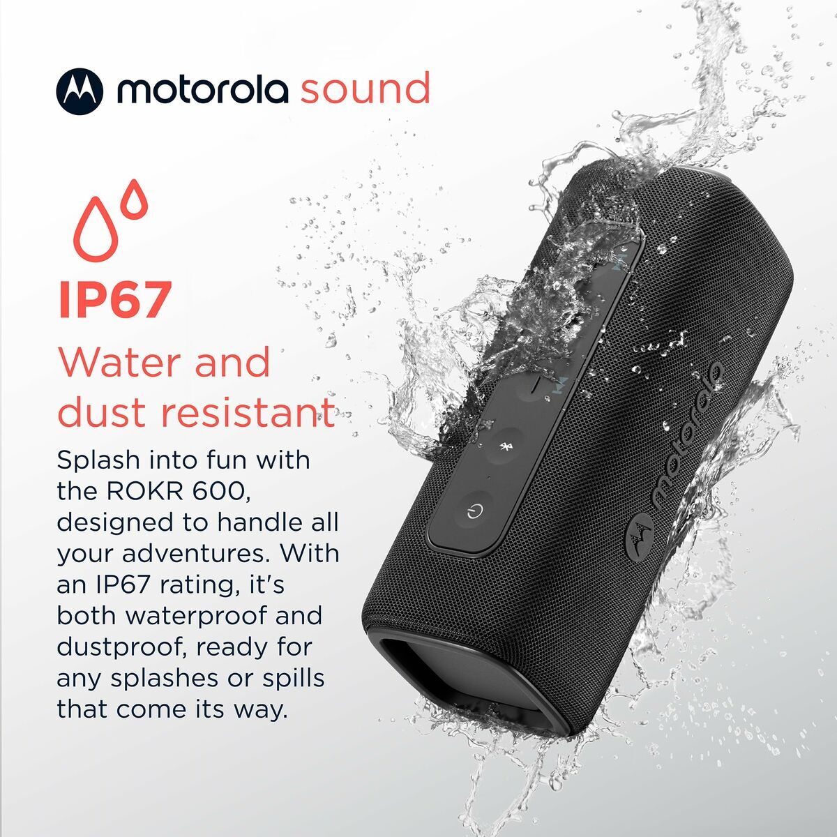 Portable Bluetooth Speakers Motorola ROKR 600 30 W Black