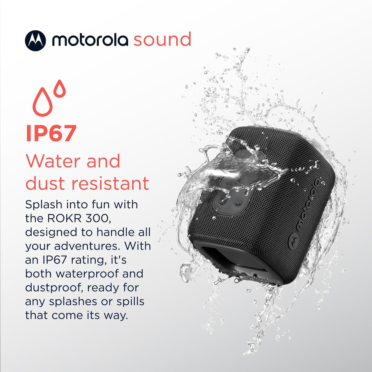 Portable Bluetooth Speakers Motorola ROKR 300 Black 7 W