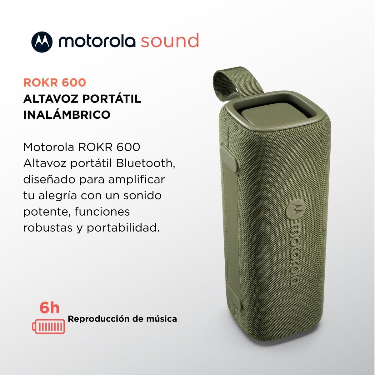 Picture of Portable Bluetooth Speakers Motorola ROKR 600 30 W Green