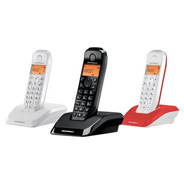 Teléfono Inalámbrico Motorola C69000D48O3AESAR (3 Pcs)