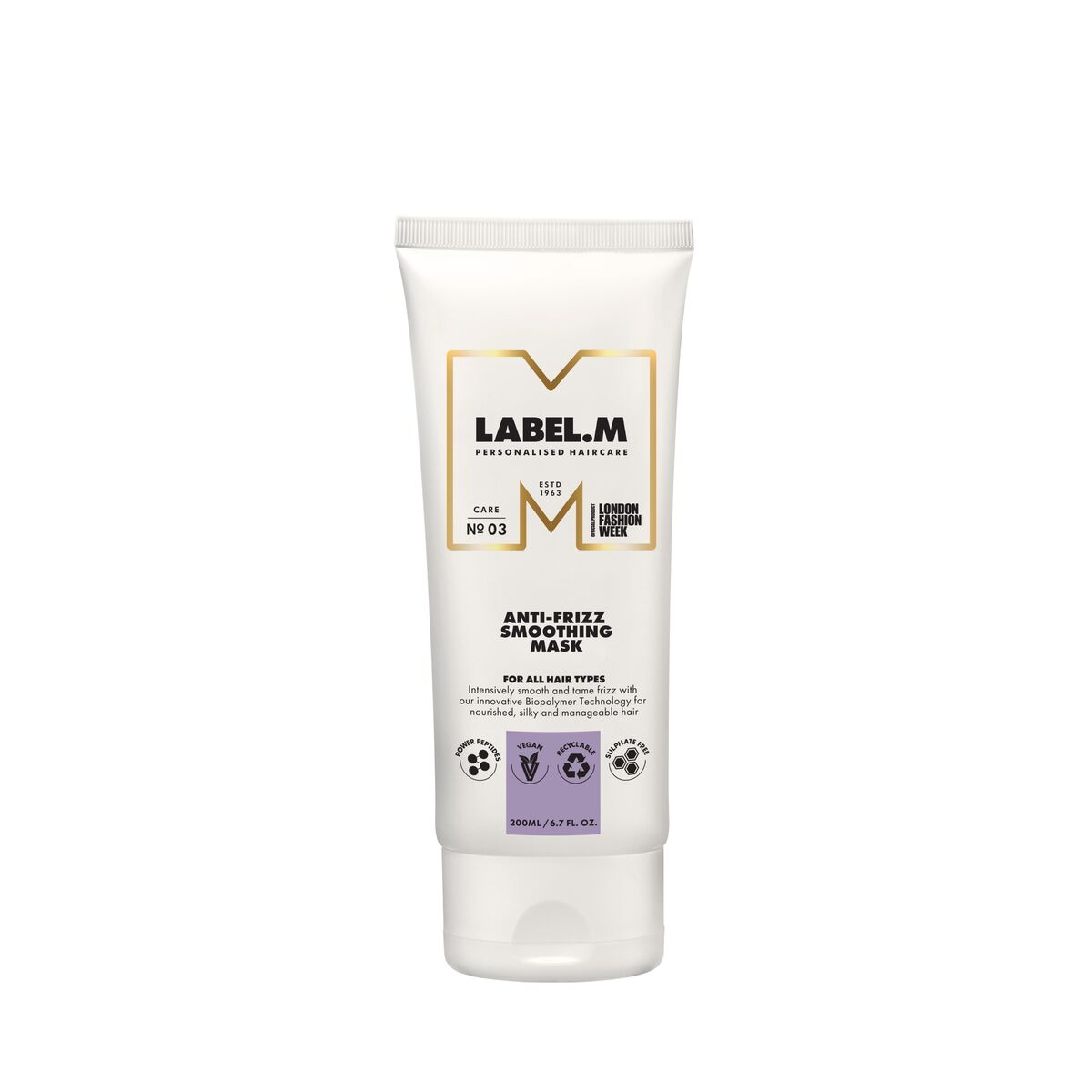 Haarmasker Label.M Anti-Frizz Smoothing Mask 200 ml