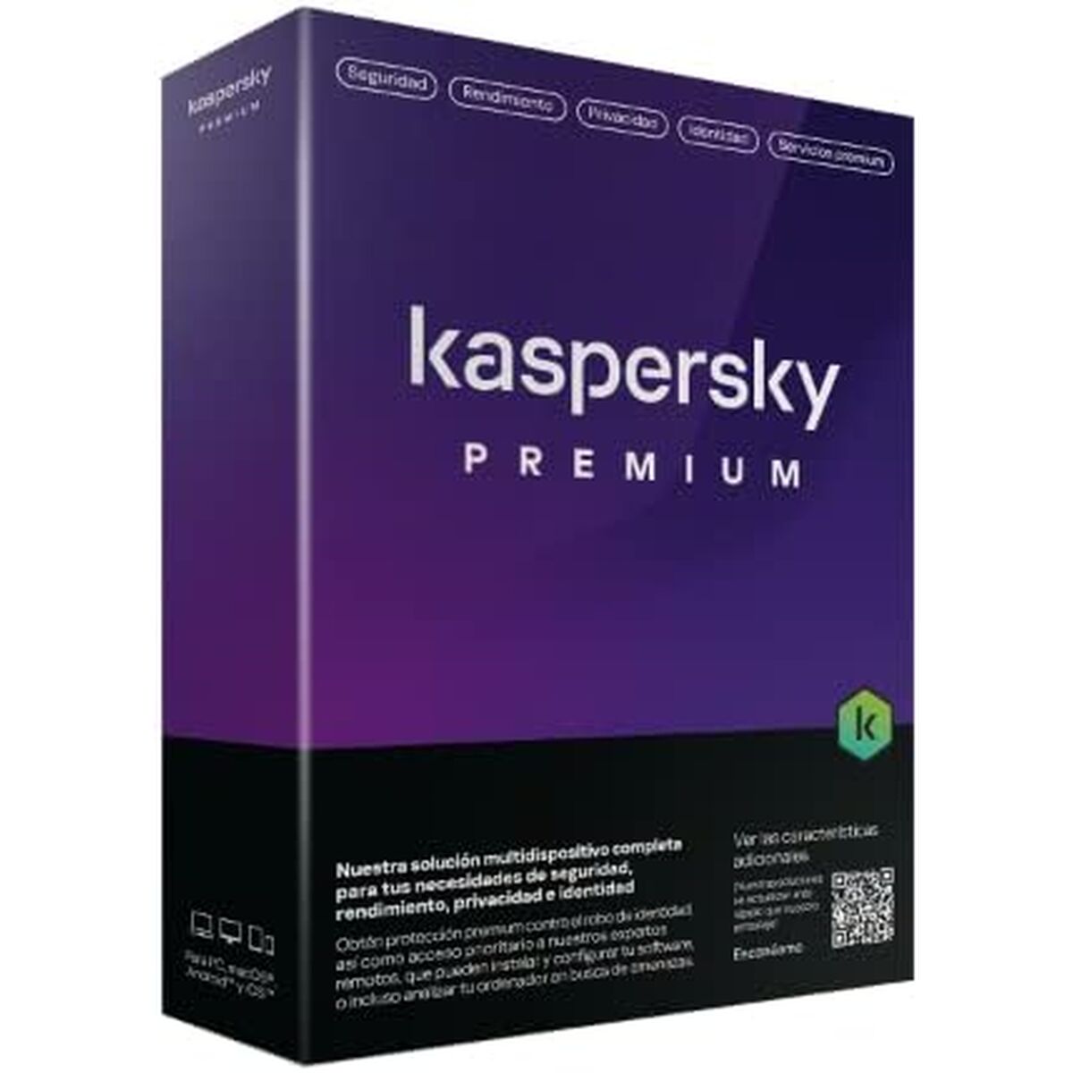 Picture of Management Software Kaspersky Premium 10 Dispositivos Caja 1 año ESP Blue