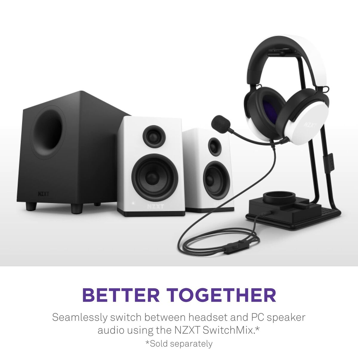 Headphones NZXT AP-WCB40-W2 White