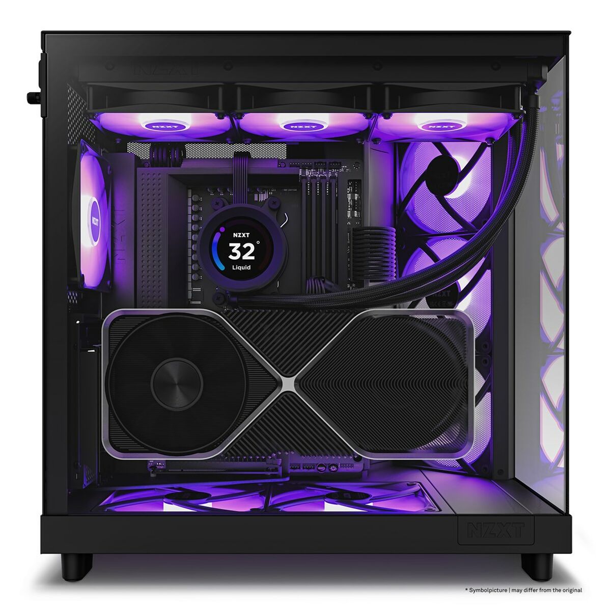 Picture of ATX Semi-tower Box NZXT H6 Air Flow Black
