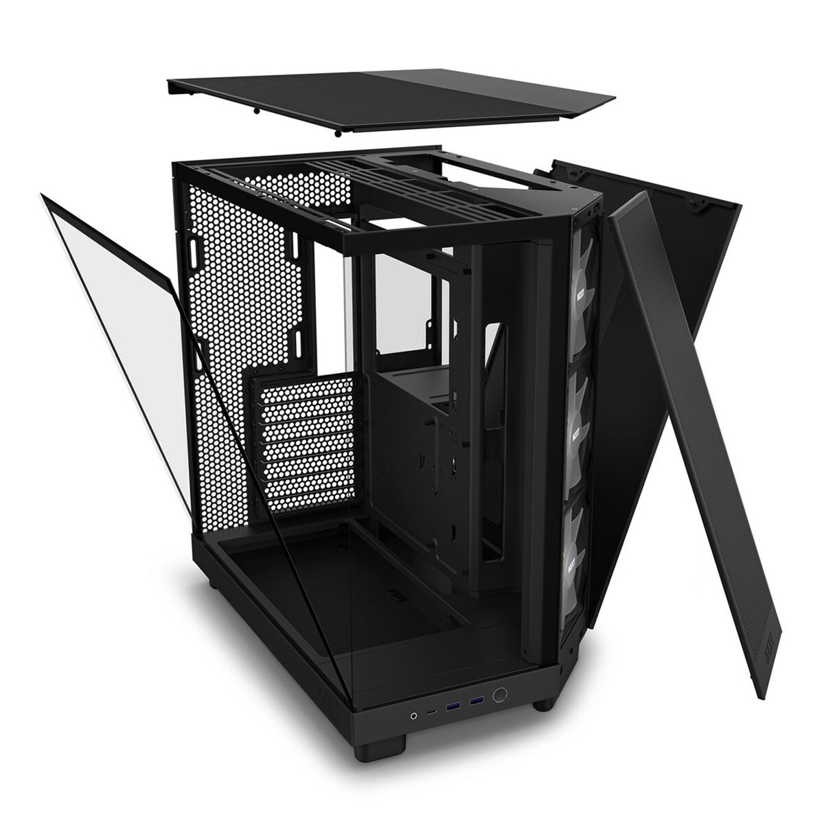 Picture of ATX Semi-tower Box NZXT H6 Air Flow Black