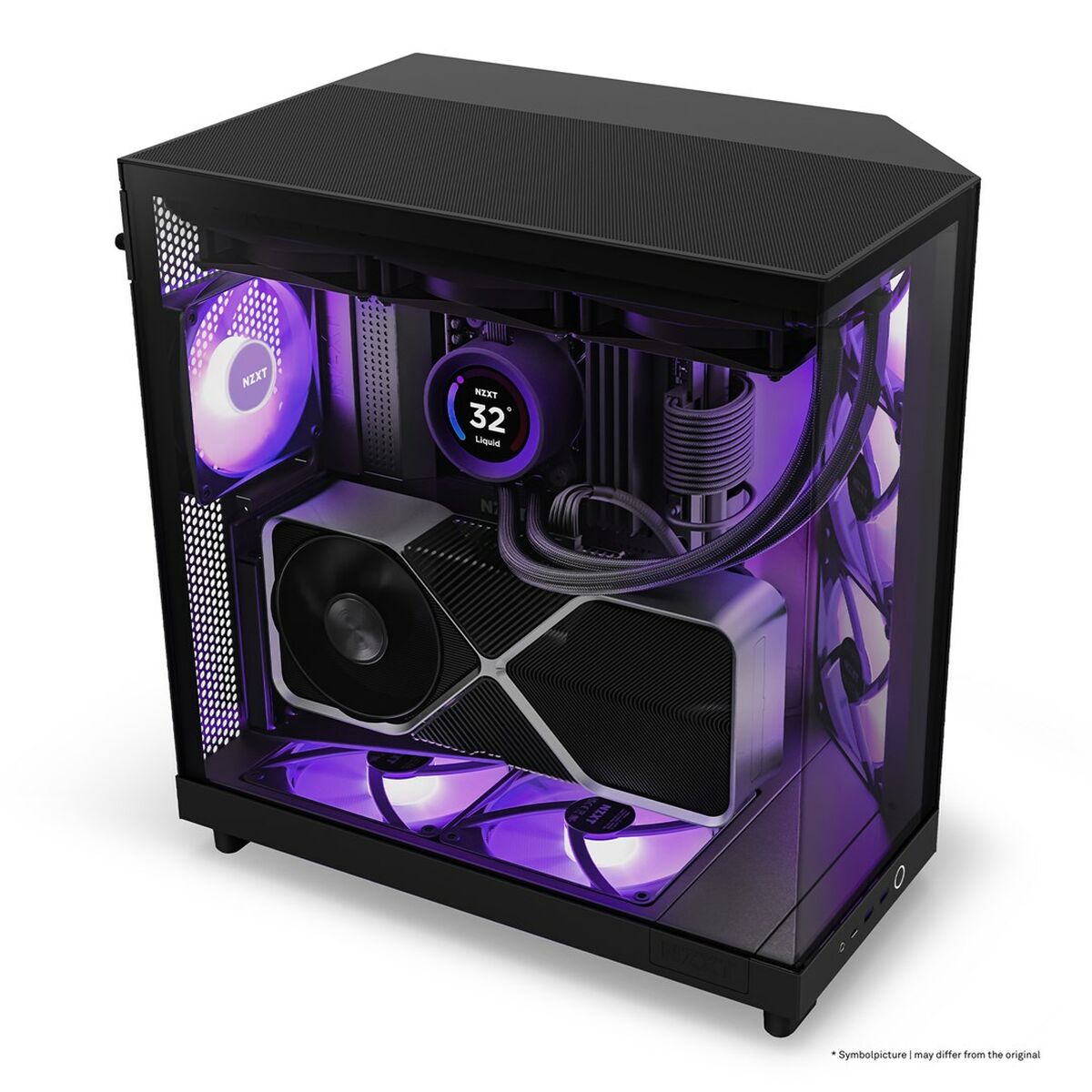 Picture of ATX Semi-tower Box NZXT H6 Air Flow Black