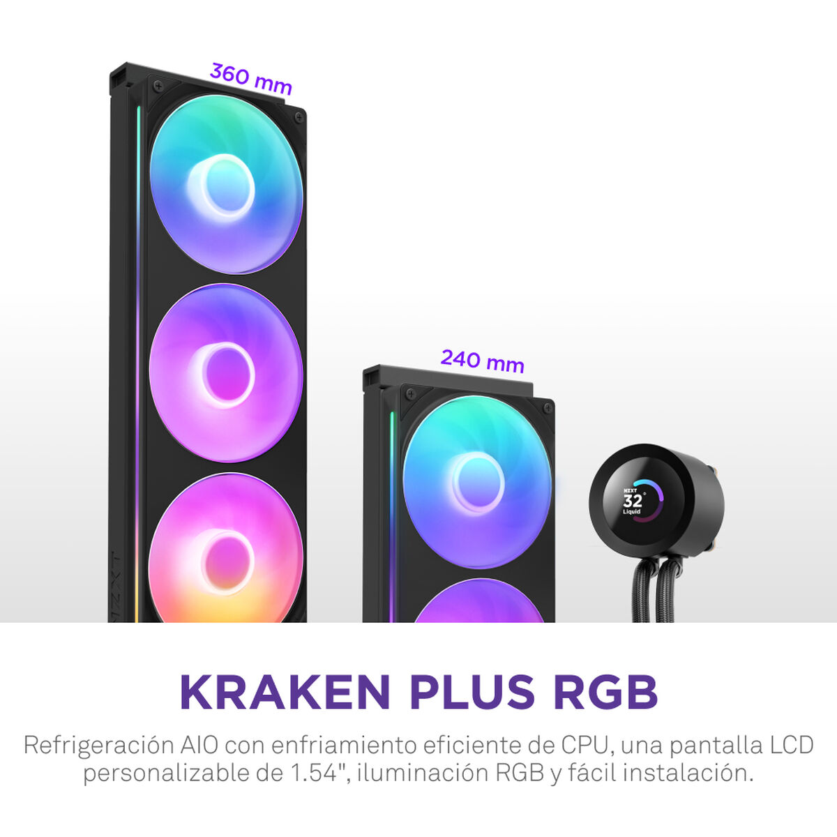 Afbeeldingen van Liquid Refrigeration Kit NZXT RL-KR240-B2 Kraken Plus 240 RGB