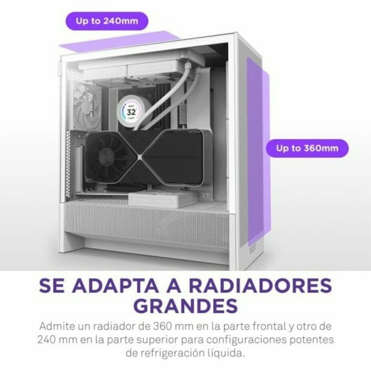 Afbeeldingen van ATX Semi-tower Box NZXT H5 FLOW White