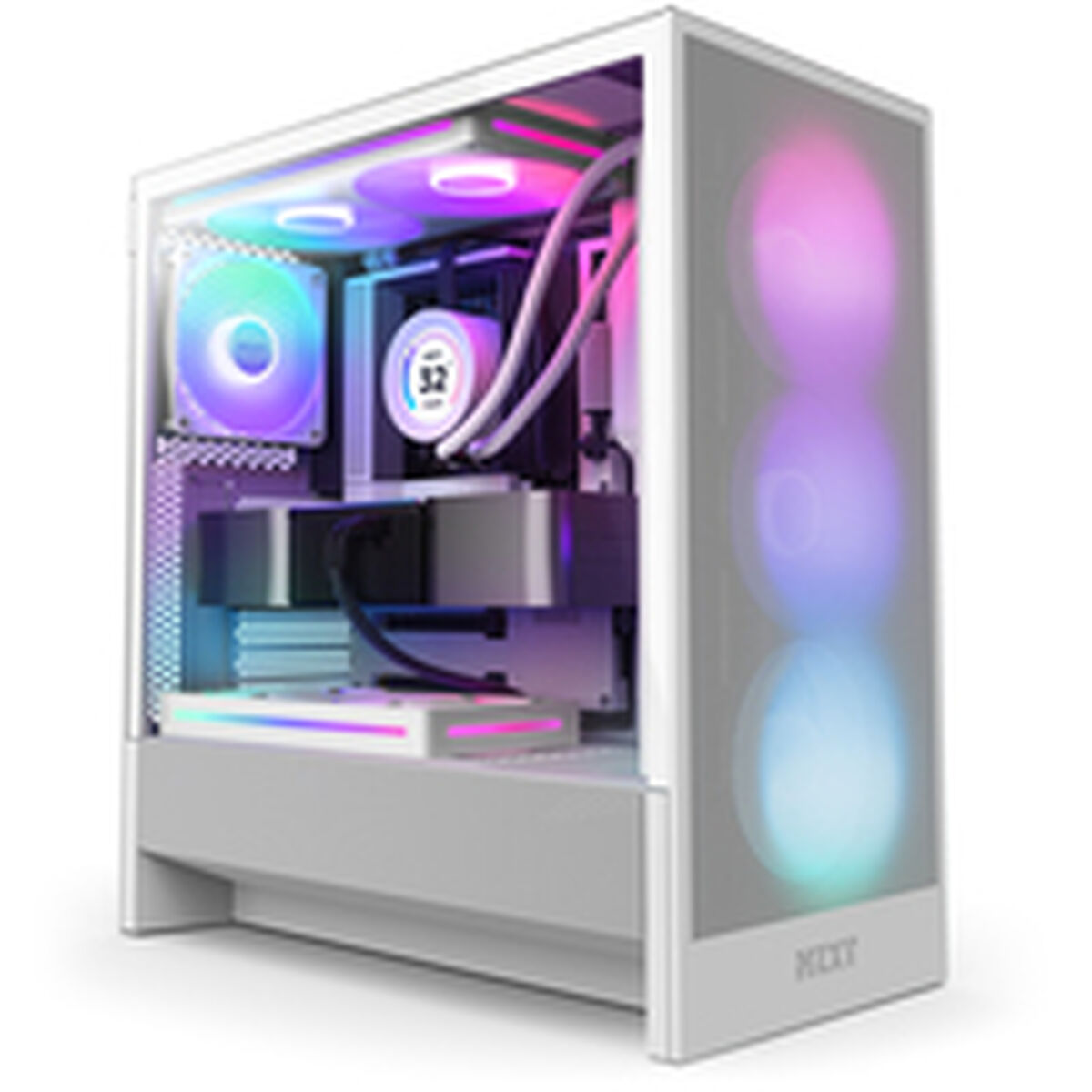 Afbeeldingen van ATX Semi-tower Box NZXT H5 FLOW White