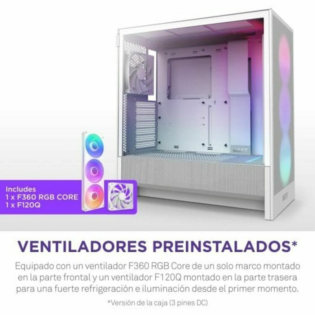 Afbeeldingen van ATX Semi-tower Box NZXT H5 FLOW White