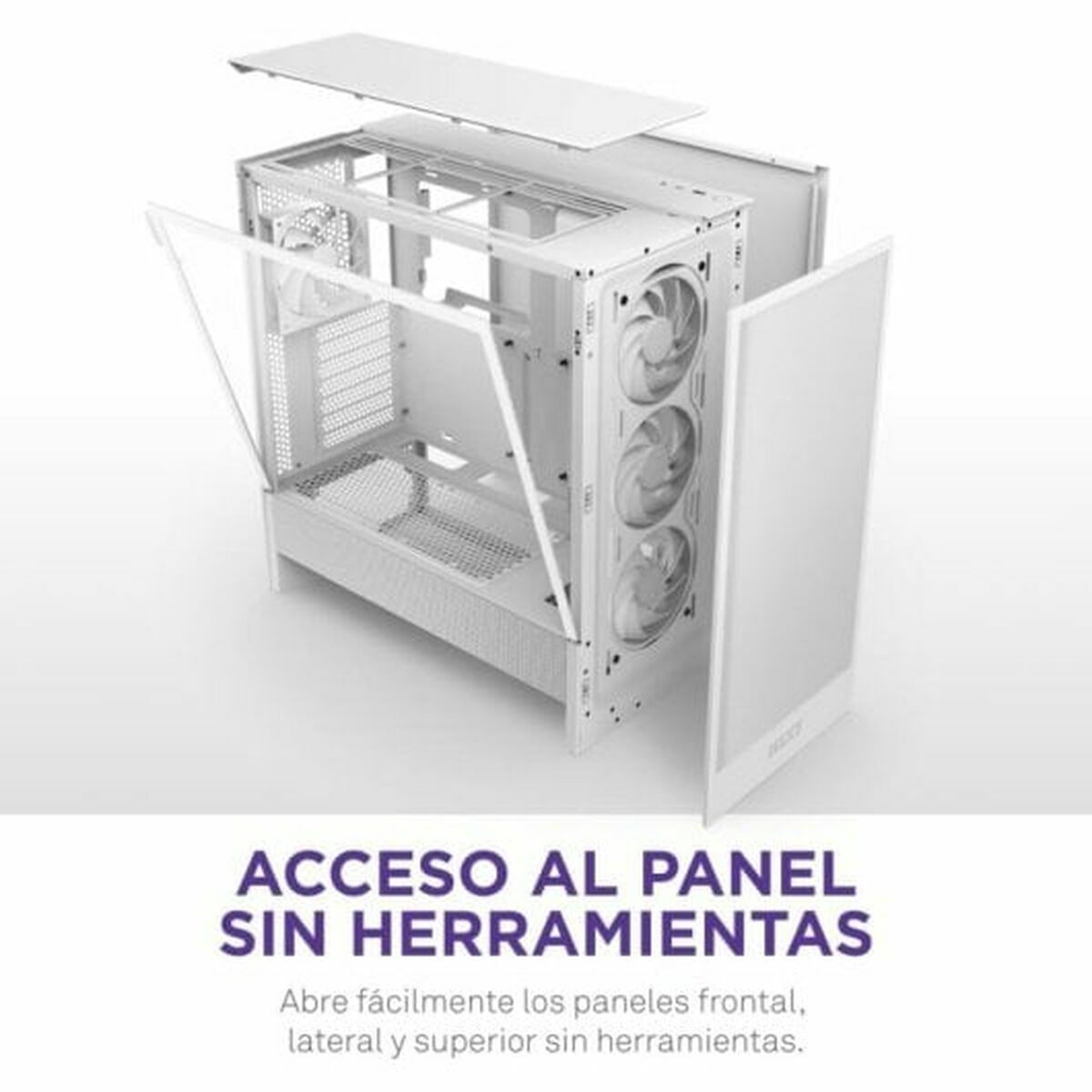 Afbeeldingen van ATX Semi-tower Box NZXT H5 FLOW White