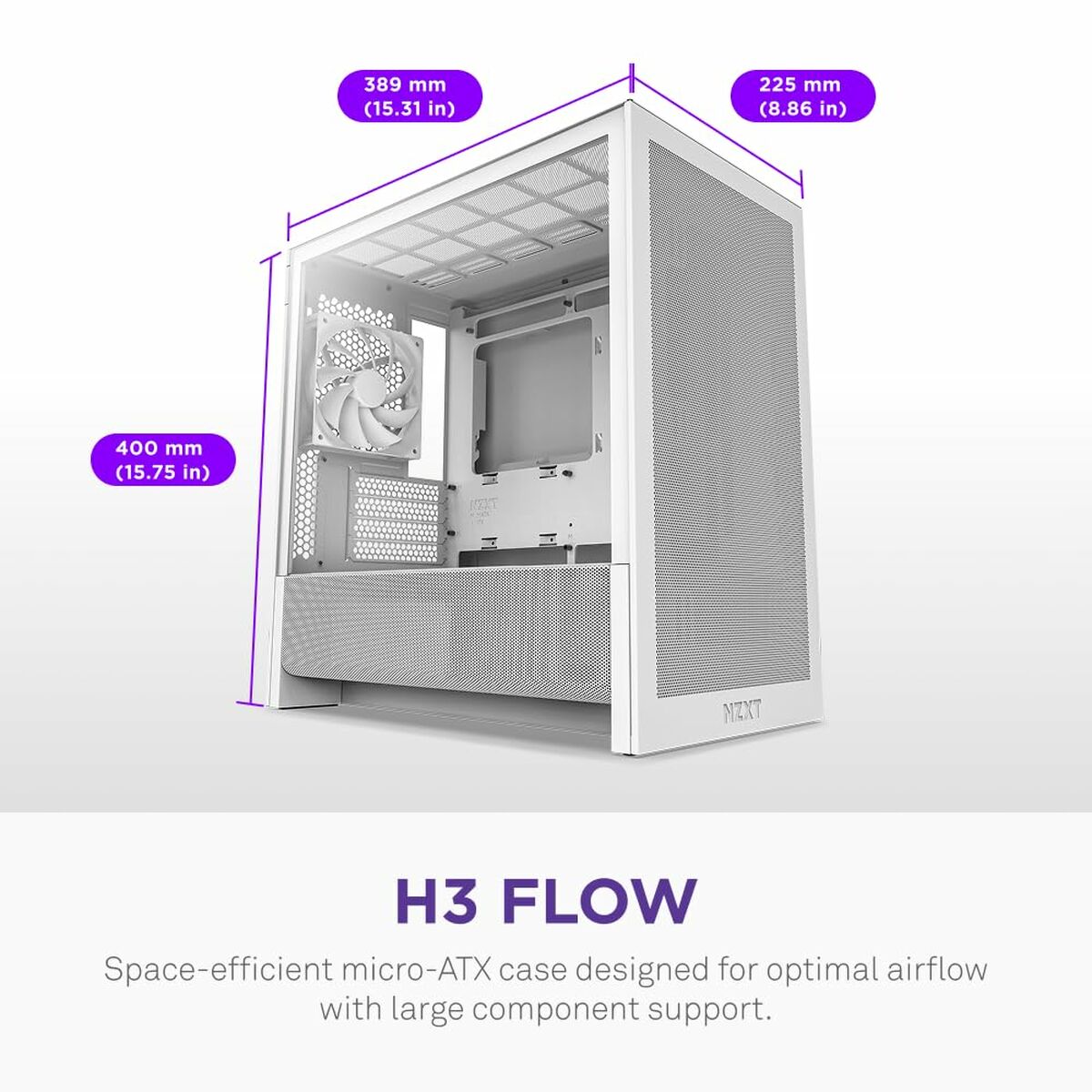 Kép ATX Semi-tower Box NZXT NZXT White