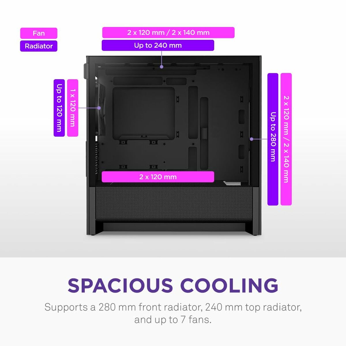 Kép ATX Semi-tower Box NZXT CC-H31FB-01 Black