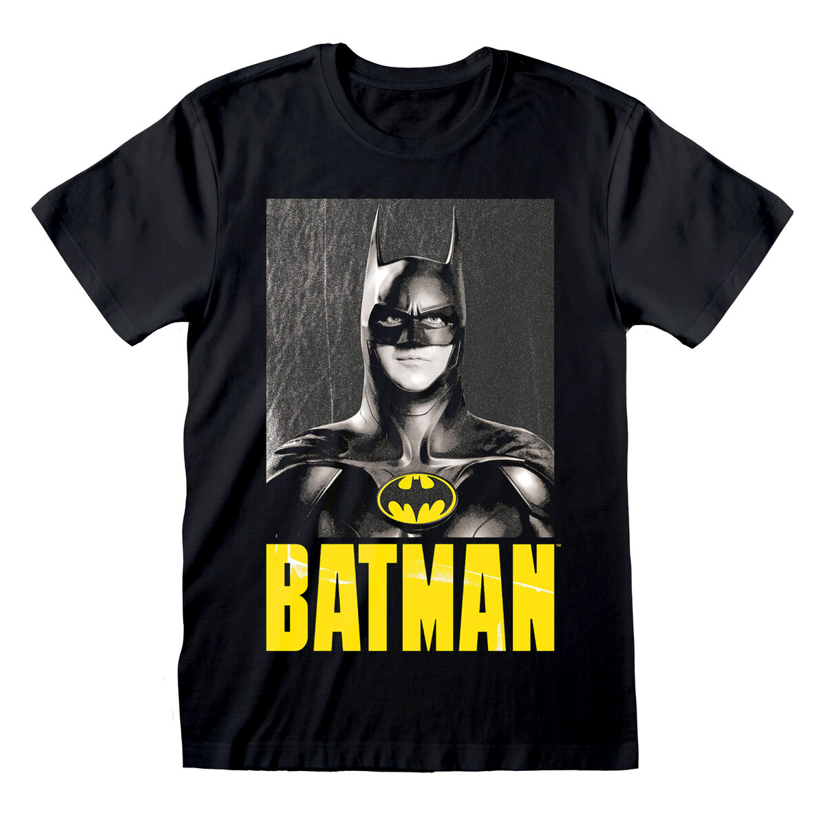 T shirt à manches courtes Batman Keaton Batman Noir Unisexe