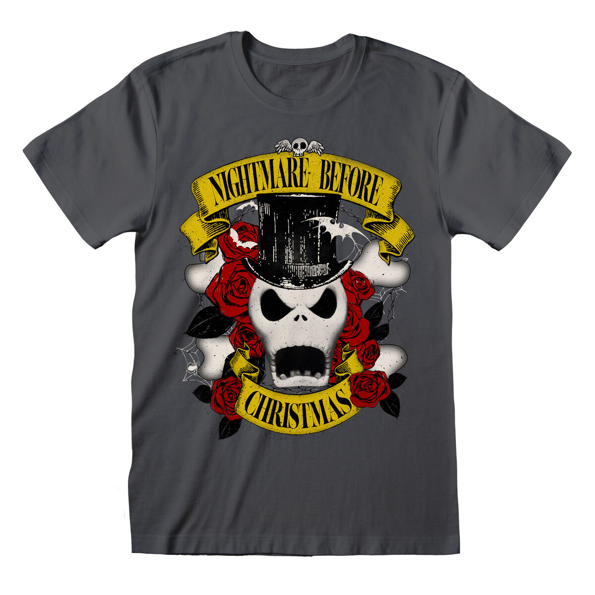T shirt à manches courtes The Nightmare Before Christmas Top Hat Jack Graphite Unisexe