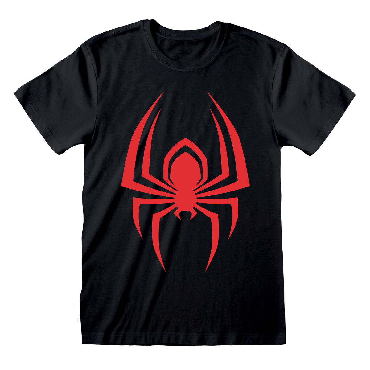T shirt à manches courtes Spider-Man Hanging Spider Noir Unisexe