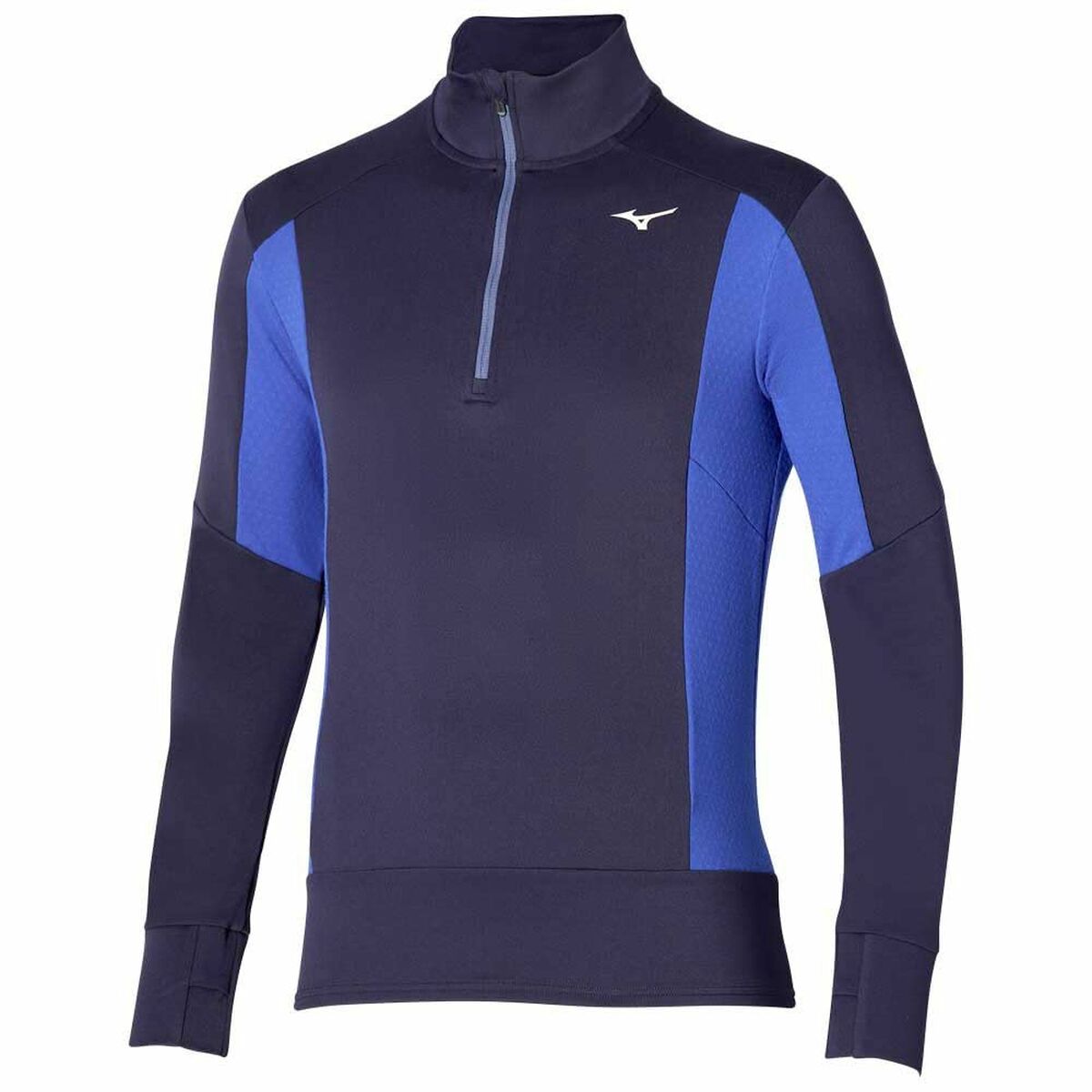 Sweat sans capuche homme Mizuno Warmalite HZ Bleu