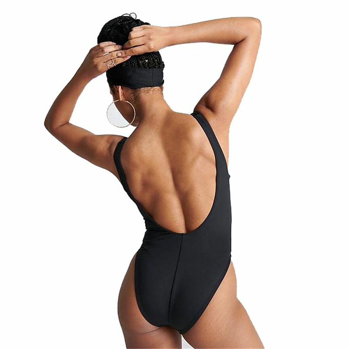 Image secondaire de Maillot de bain femme Nike U-Back Noir