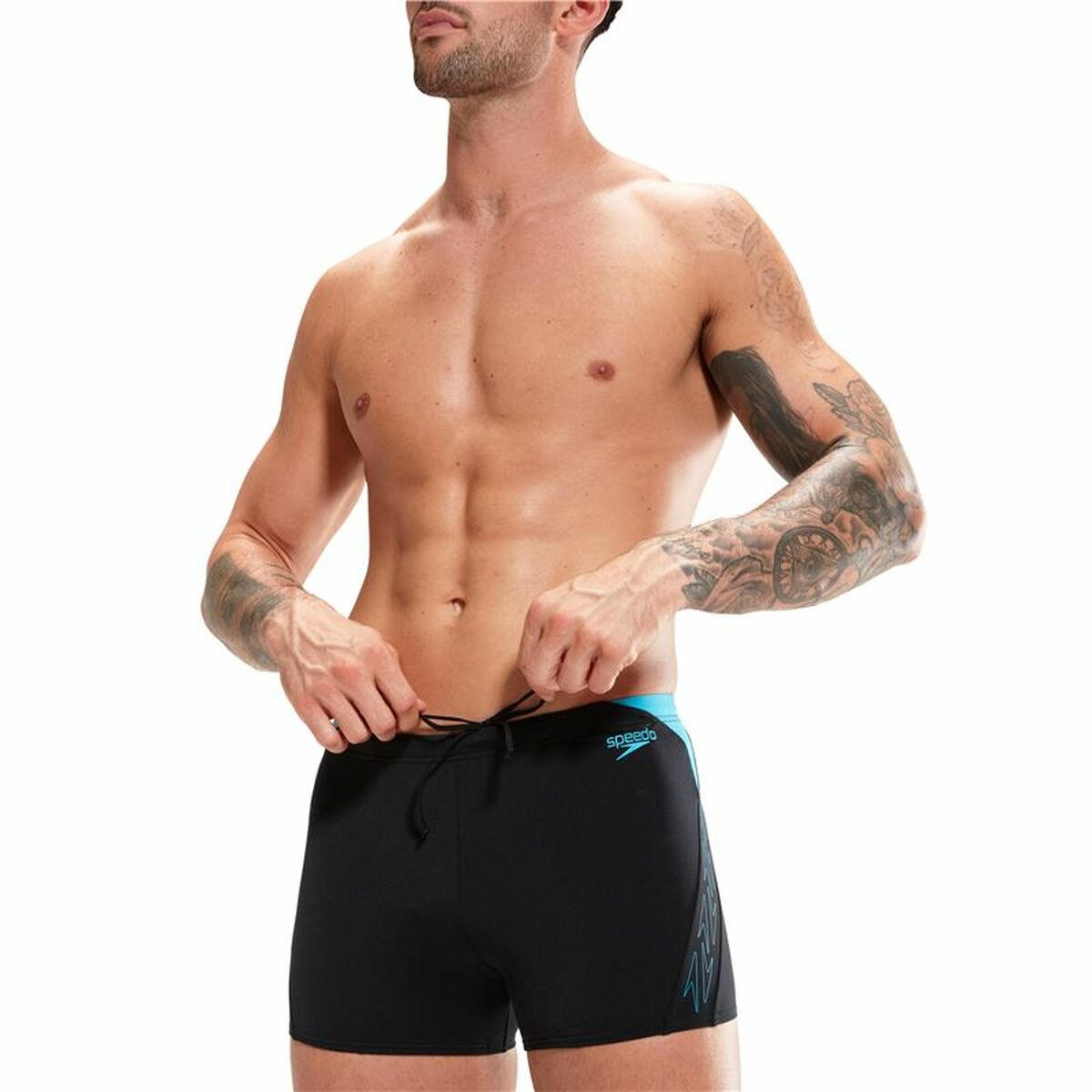 Mens Bathing Costume Speedo Hyper Boom Splice Black