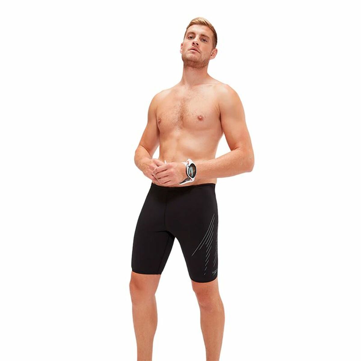 Menâs Bathing Costume Speedo Hyperboom Placement Jammer
