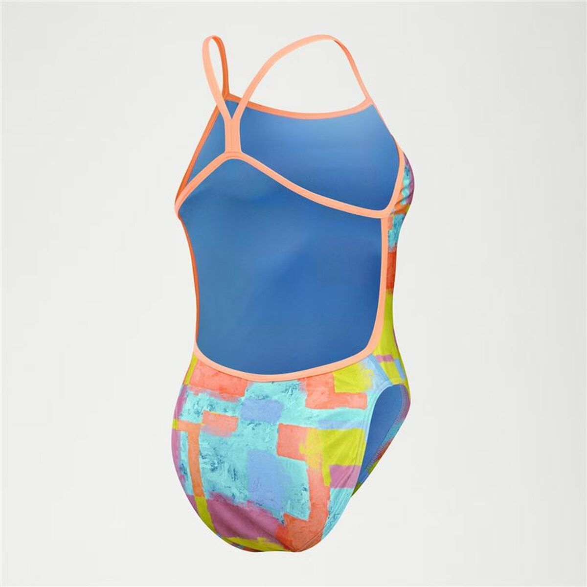 Womens Bathing Costume Speedo Speedo Allover Digital V-Back Blue