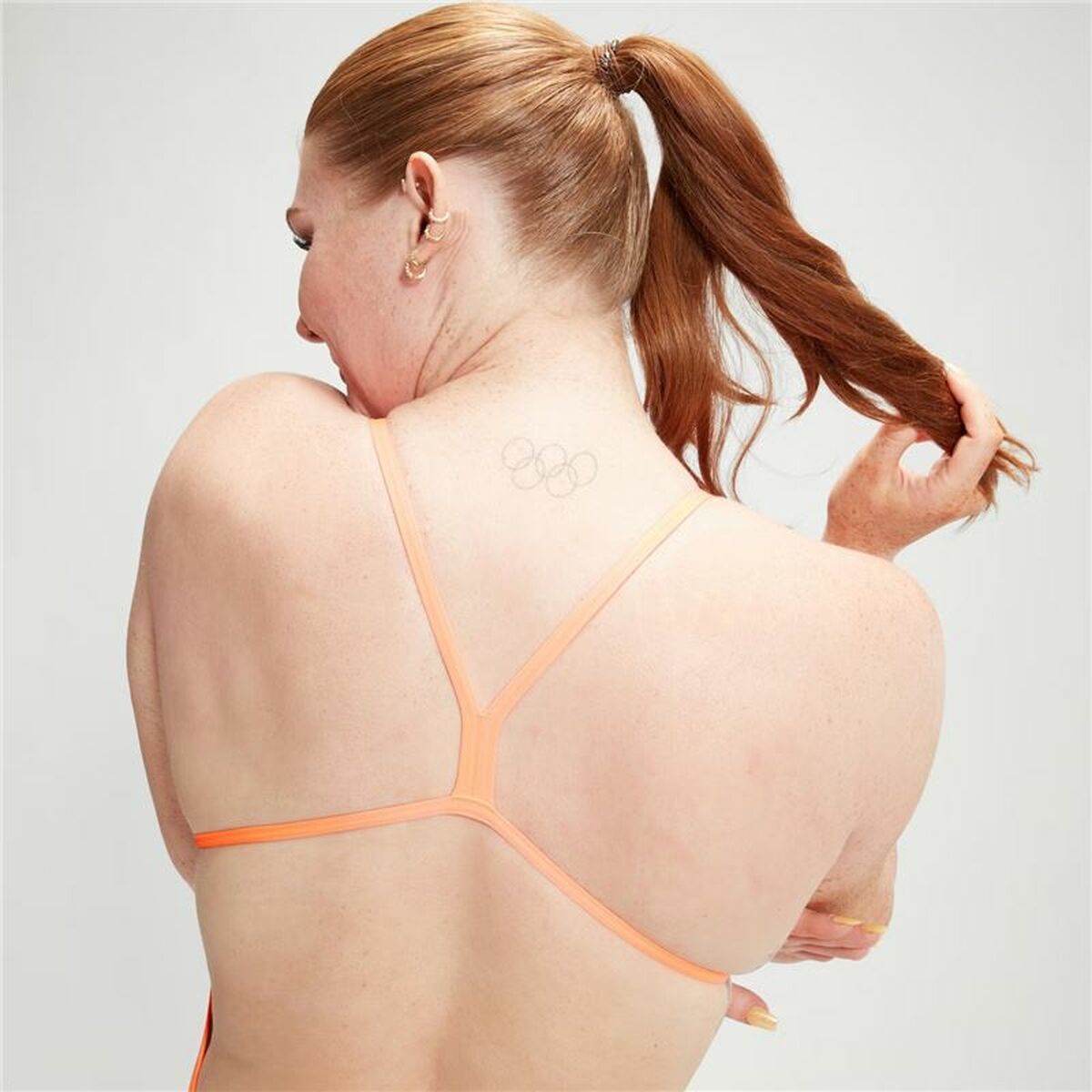 Womens Bathing Costume Speedo Speedo Allover Digital V-Back Blue