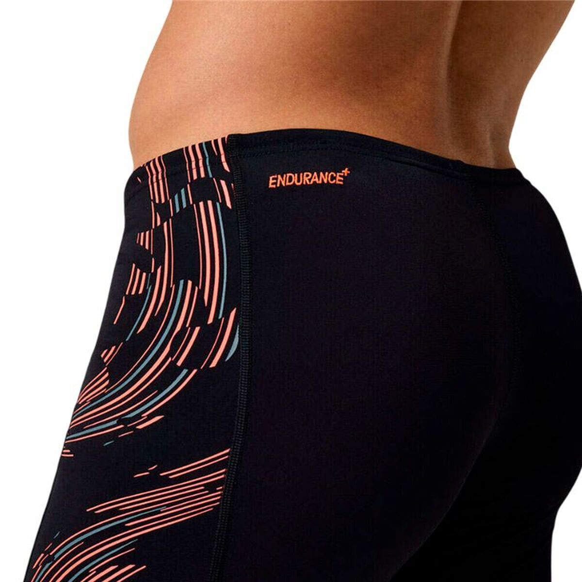 Mens Bathing Costume Speedo Tech Panel Jammer Black