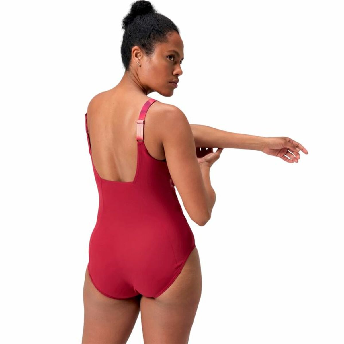 Womens Bathing Costume Speedo Shaping Contour Red